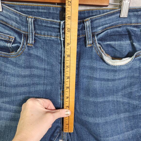 Judy Blue Mid Rise Skinny Jeans Sz 13 31" Medium Wash Pockets Stretch JB82252 - Picture 13 of 16